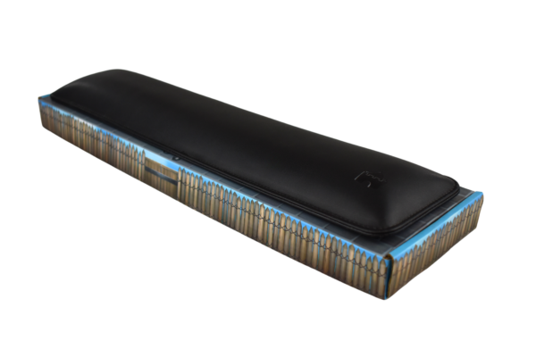 Bailey Full Size Keyboard Leather Wrist Rest Black - Box Shot