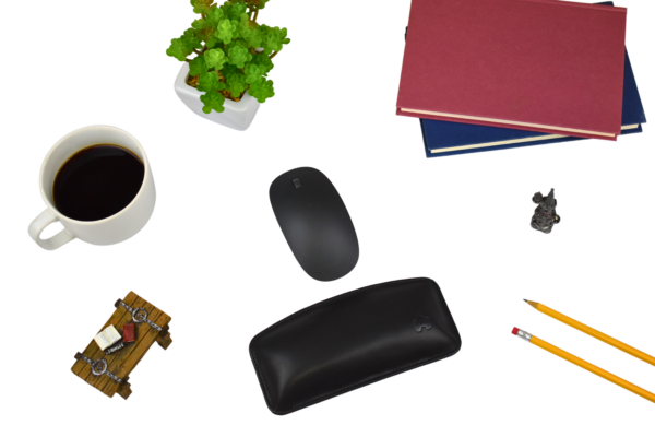 Motte Leather Mouse Wrist Rest Black - Promo Accessories Shot